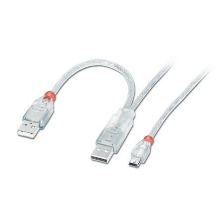 Lindy 3m USB Cable USB 2.0 Type A to B Transparent 31696 